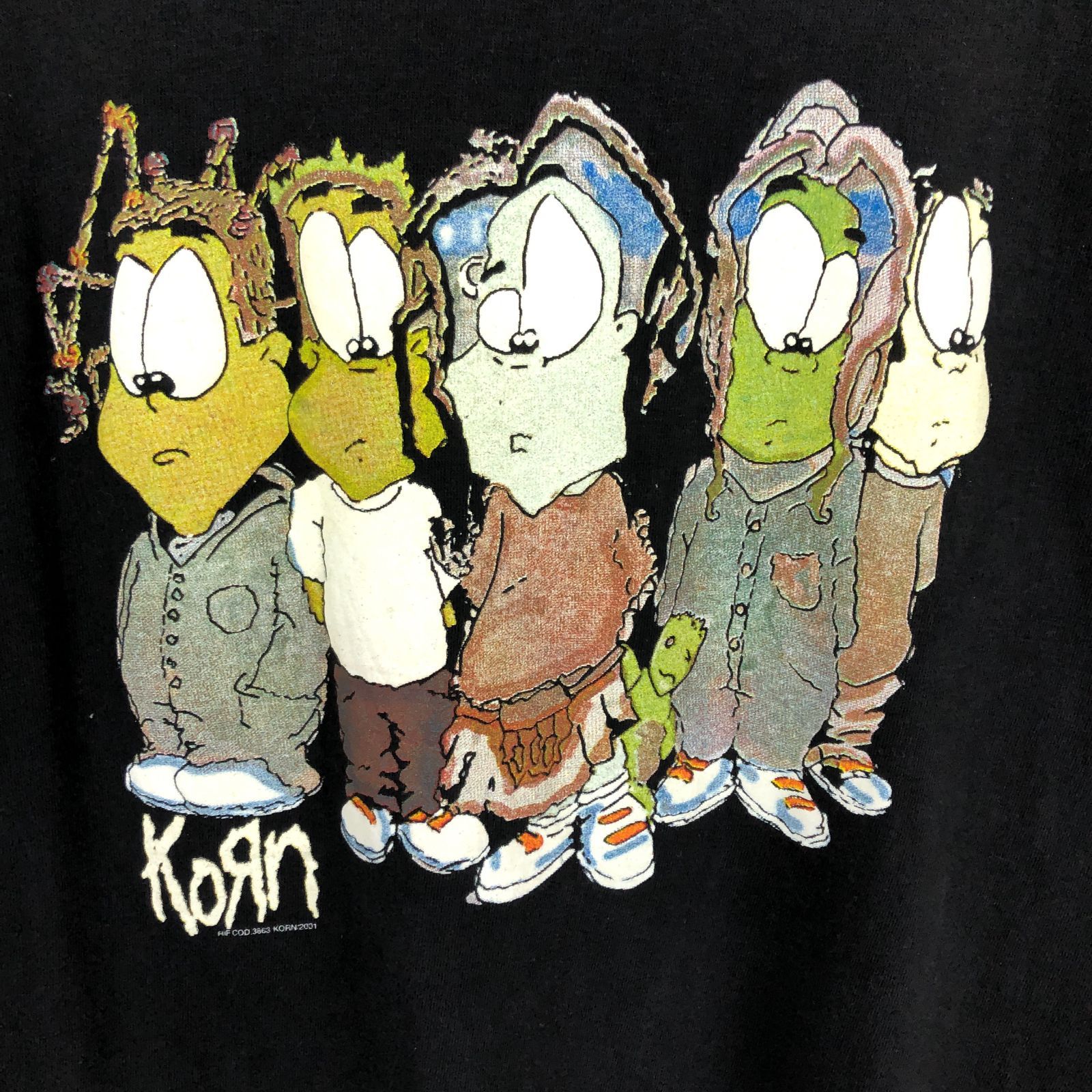 00s コーン KORN バンドTシャツ ブラック L 相当 古着 n045420 - メルカリ