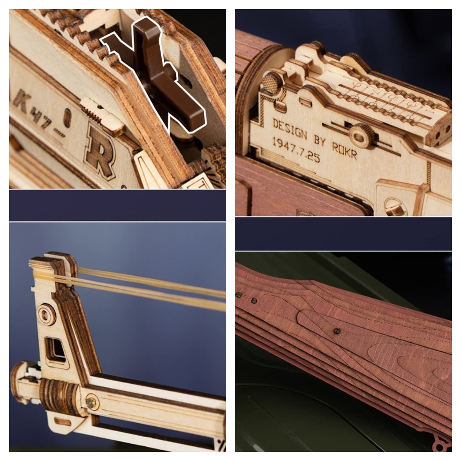 ROKR 立体パズル 木製 3Ｄパズル 可動モデル DIY 模型 組み立てキット