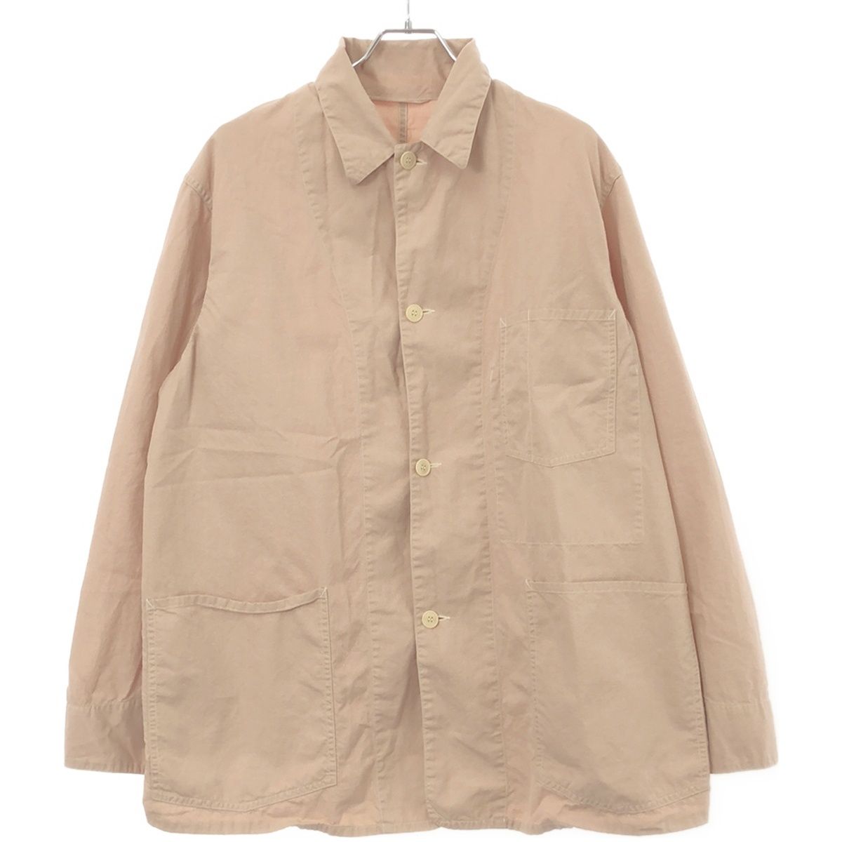 COMOLI コモリ 21SS ヨリ杢コットン ワークカラージャケット T01-01012 ピンク 2