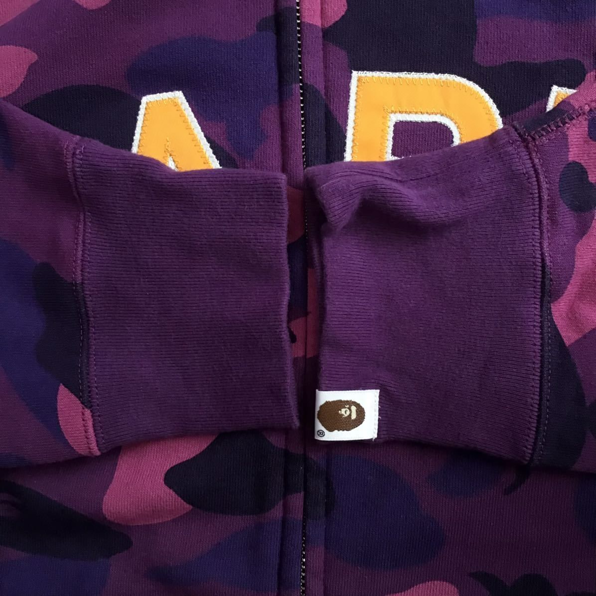☆2XL☆ Purple camo フルジップ パーカー a bathing ape BAPE full