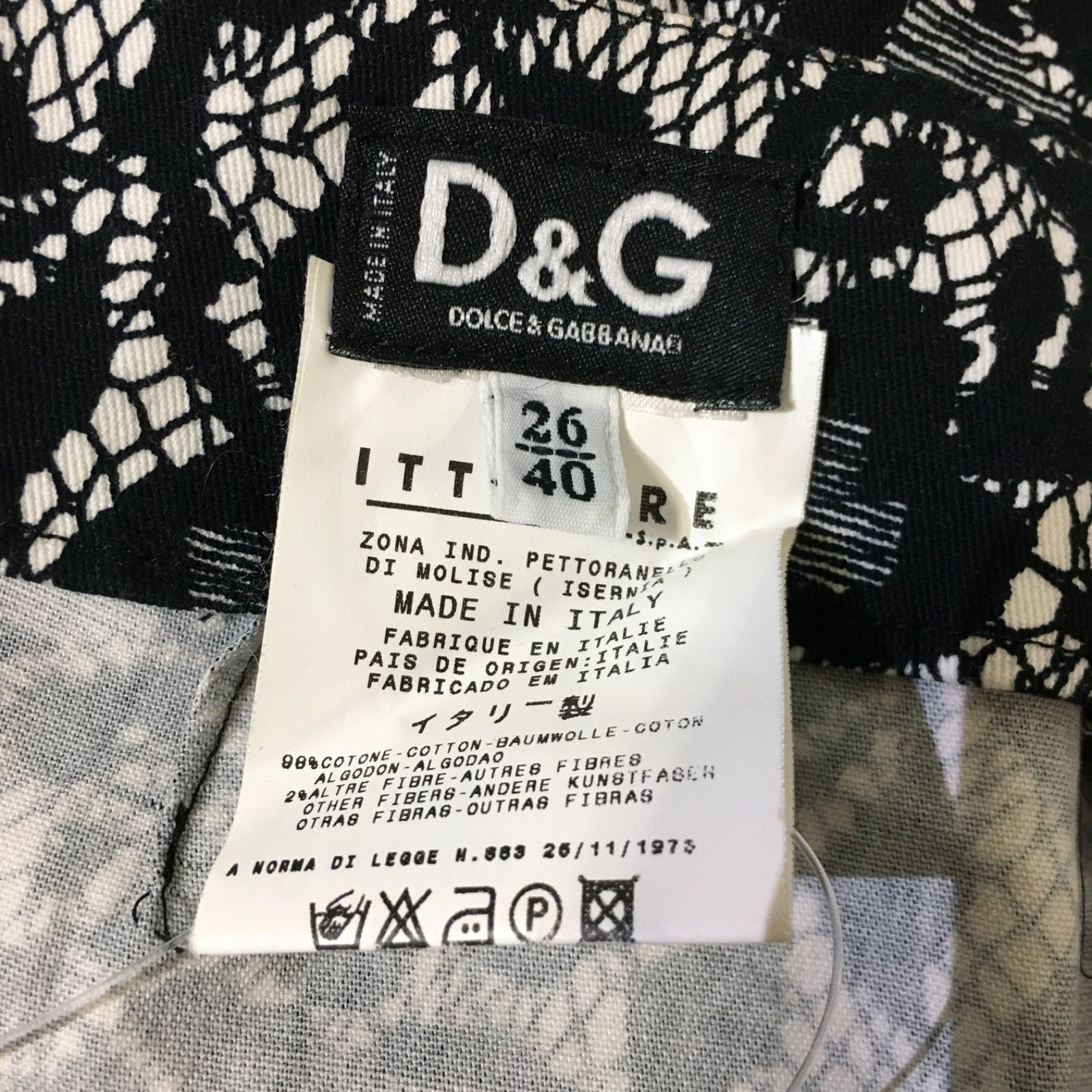 美品】D&G ディーアンドジー dolce&gabbana ドルチェ&ガッバーナ 花柄