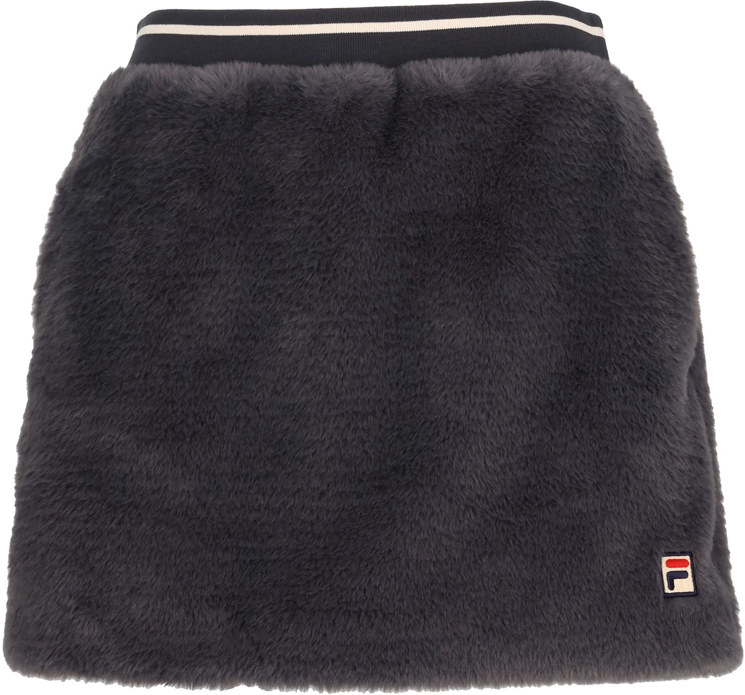 フィラ FILA テニス スコート レディース ウィメンズ 女性 大人 スカート ボトムス ウェア ロゴ ワンポイント フェイクファー 手触り もこもこ あたたかい 柔らかい コンパクト EL0255 02Z オフホワイト
