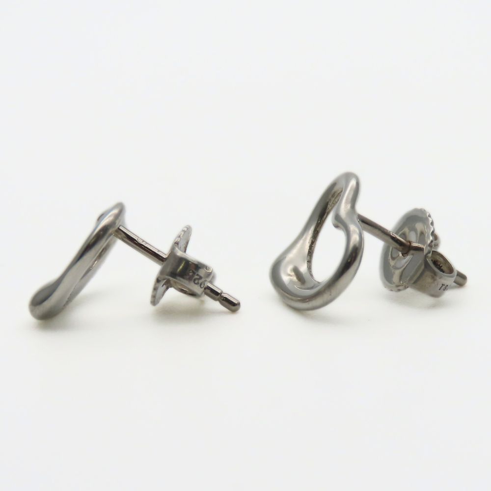 中古】 ティファニー ピアス オープンハート シルバー925 約1.7g  