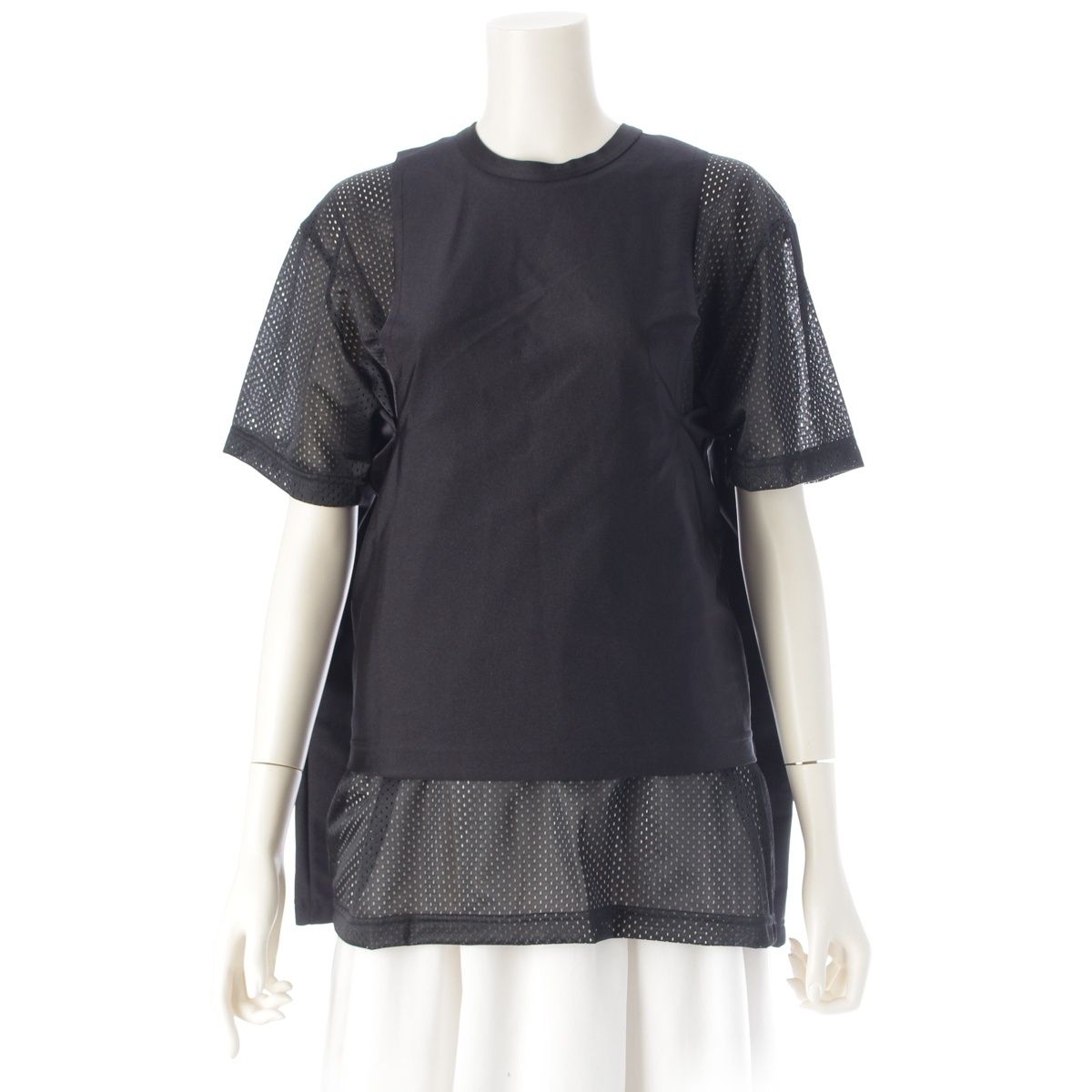 コムデギャルソン AD2018 レイヤード ドッキング カットソー GC-T005 ブラック M