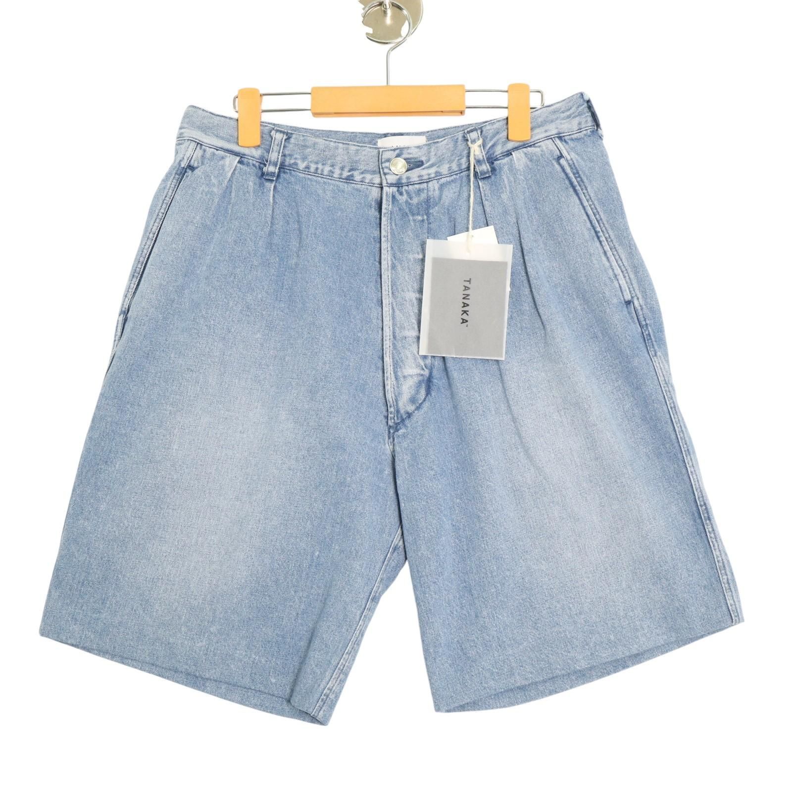 TANAKA / THE KHAKI SHORTS タナカ 2タック入り デニム ショーツ 