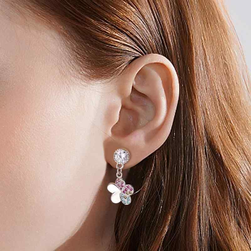 Diamday 可愛い ピアス レディース 人気 揺れるピアス シルバー