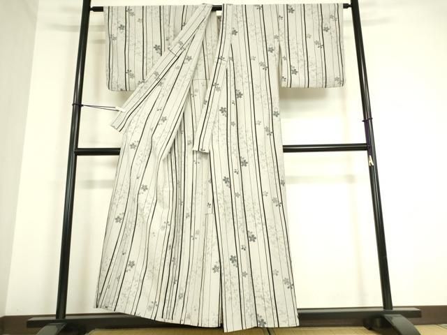 平和屋着物▽小紋　単衣　源氏香花文　洗える着物　DAAV5706az 平和屋着物▽小紋 単衣 源氏香花文 洗える着物 DAAV5706az