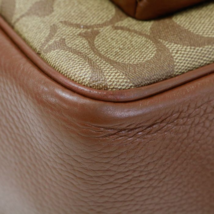 コーチ COACH コート バックパック PVC / リファインド ペブル レザー