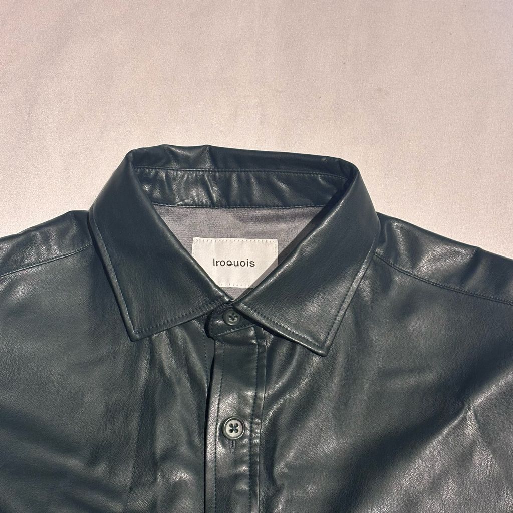 iroquois イロコイ SYNTHETIC LEATHER SHIRT レザーシャツ