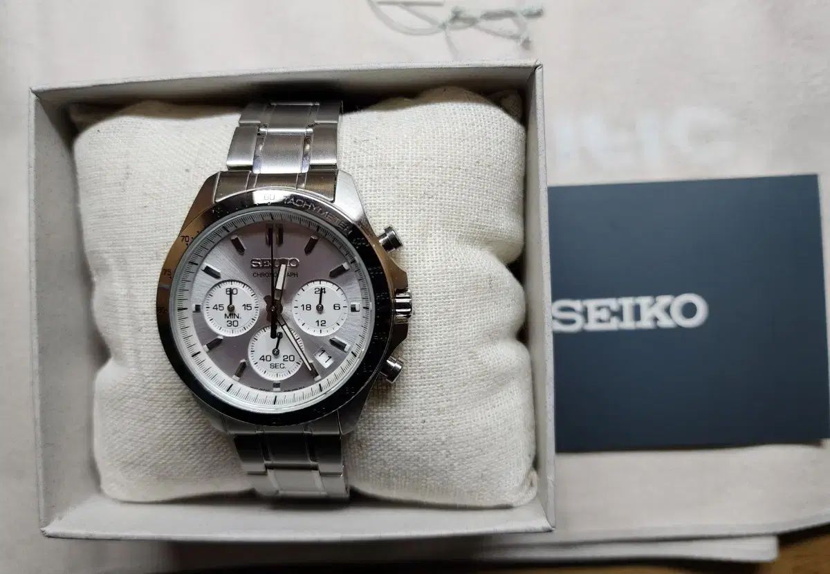 1 寿司 着用 SEIKO セイコー クロノグラフ メタルウォッチ