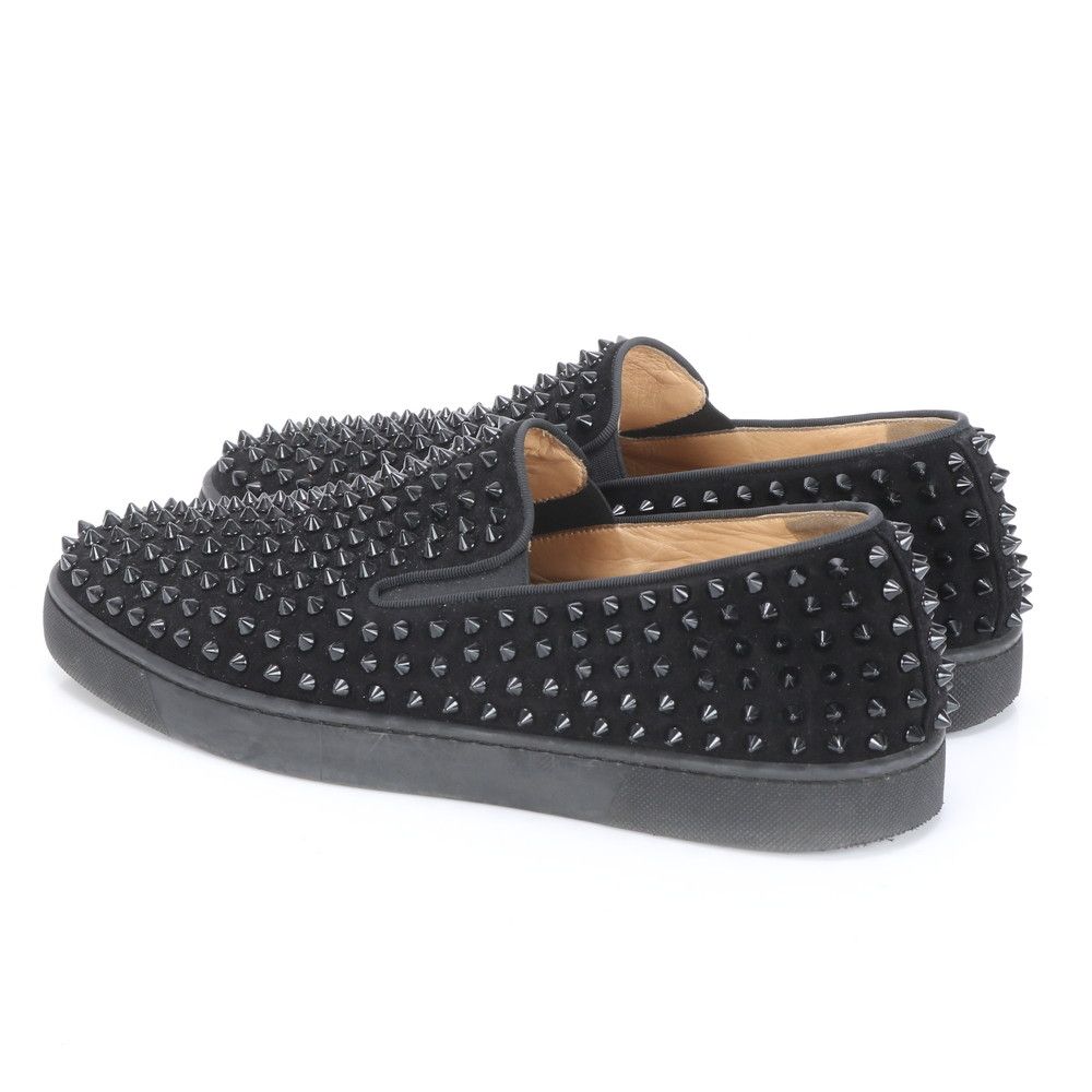 極美品 クリスチャンルブタン ローラーボート スパイク スタッズ  