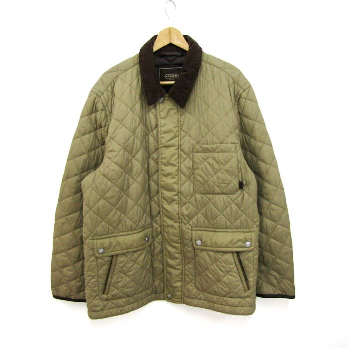 COACH キルティングダウンジャケット Sサイズ コーチ ブルゾン ジャケット 大きいサイズ キルティング 中綿 ブランド