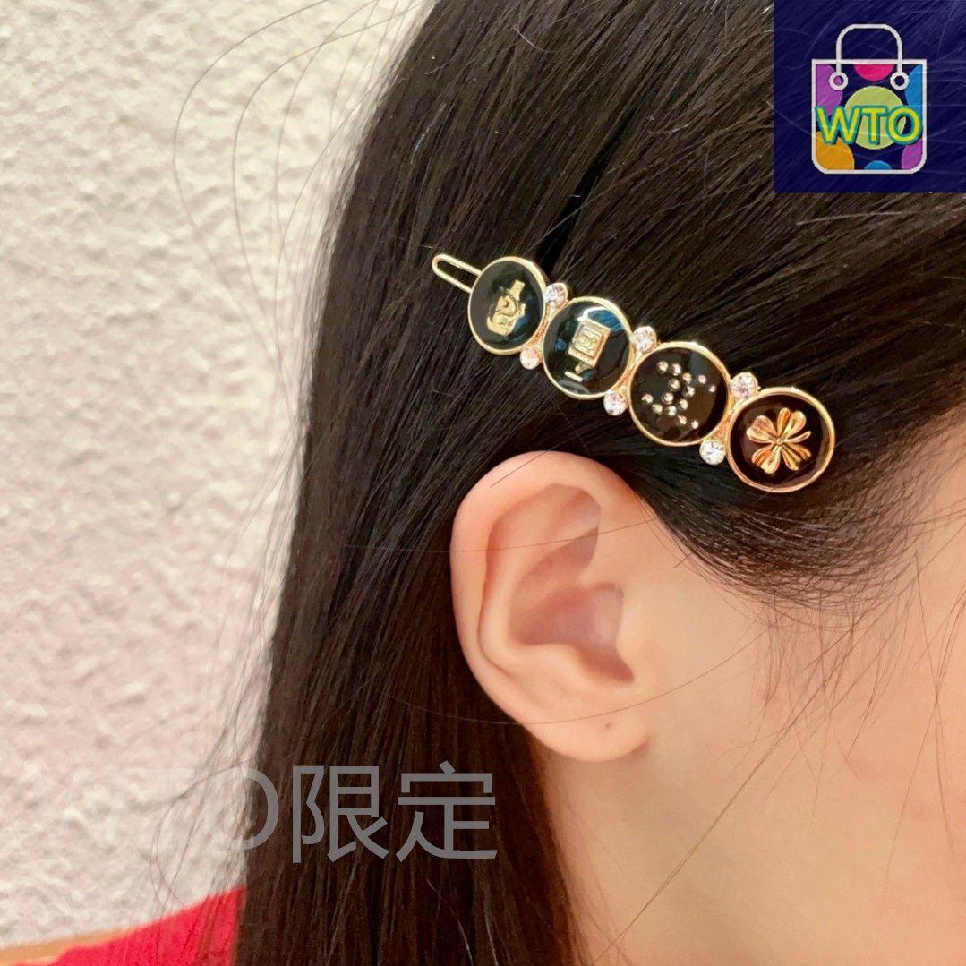 Salvatore Ferragamo フェラガモ バレッタ ブラック×ゴールド Salvatore Ferragamo フェラガモ バレッタ ブラック×ゴールド