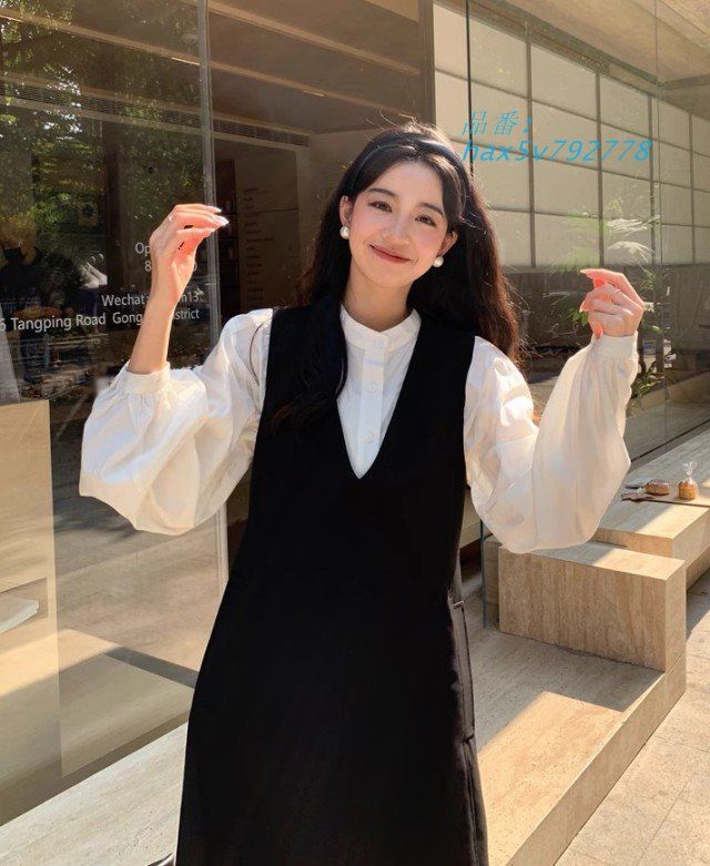 ロングワンピース ワンピース レディース Vネック ロング丈 ミモレ丈 サロペット 無地 ジャンスカ シンプル 黒 スカート フジャンパースカート hax5v792778