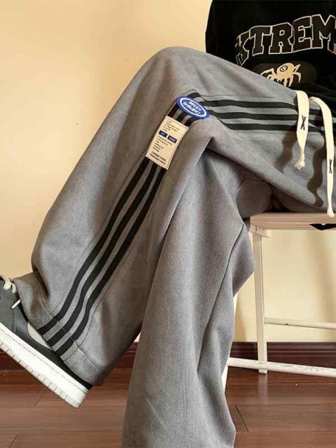 種類23：M/A：ダークブラウン 秋冬 コーデ メンズ  服 シンプル ファッション オシャレ 大人 かっこいい 大きいサイズ ストリート 紳士服 スエード パンツ アメリカン ヘビー スポーツ ベルベ