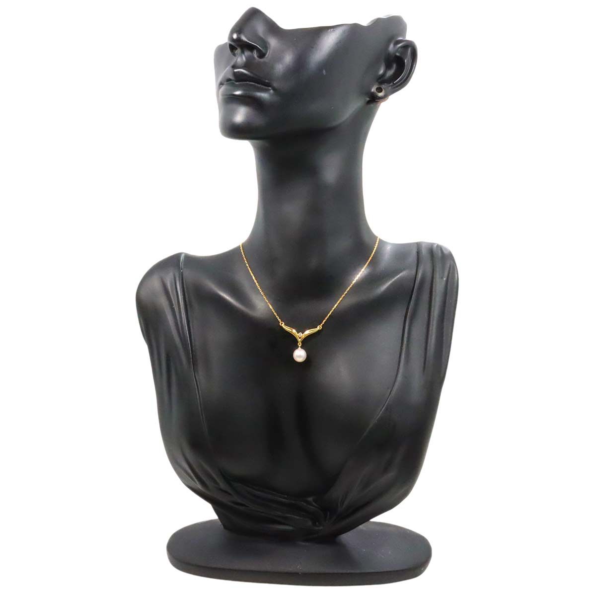 ミキモト MIKIMOTO アコヤ真珠 7.0mm ダイヤ ネックレス 42cm