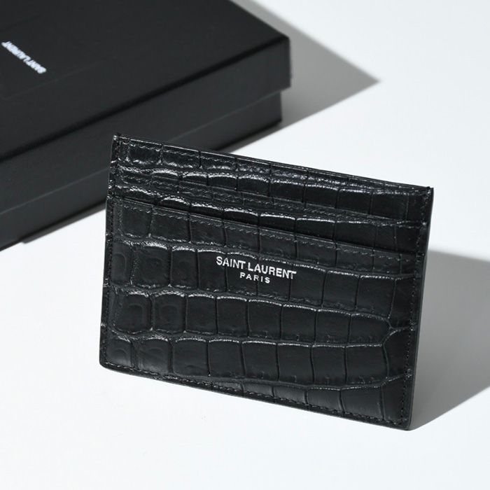 SAINT LAURENT サンローラン / カサンドラクロコカードホルダー SAINT LAURENT サンローランカードケース カードホルダー