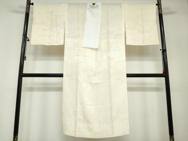 平和屋着物●長襦袢 無双仕立て 絞り 辻が花地紋 暈し染め 正絹 DAAW5993ud