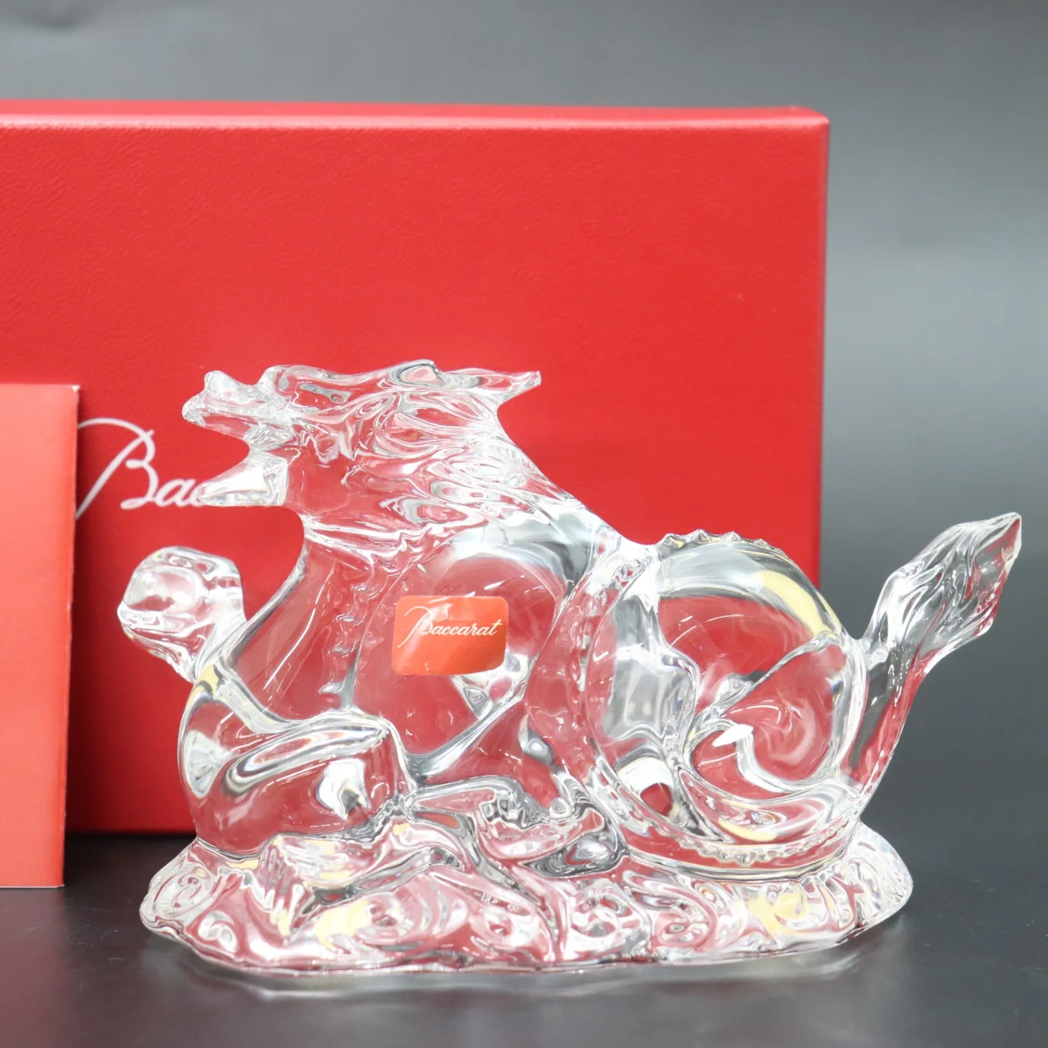まめ様商談中❣️バカラ baccarat 龍 ドラゴン オブジェ 置物 箱説明書 まめ様商談中❣️バカラ baccarat 龍 ドラゴン オブジェ 置物 箱