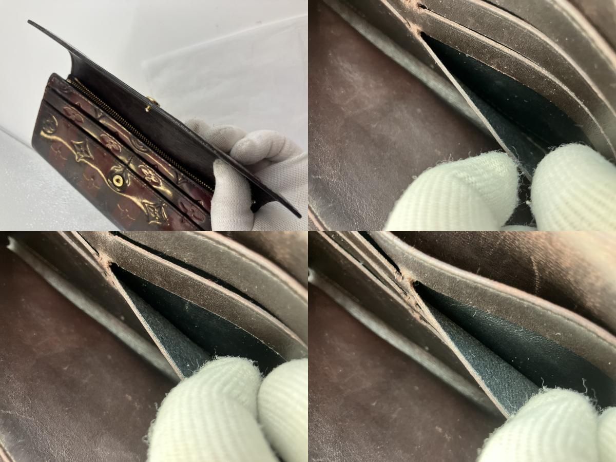 LOUIS VUITTON ヴェルニ ポルトフォイユ・サラ レイユール M91715 長