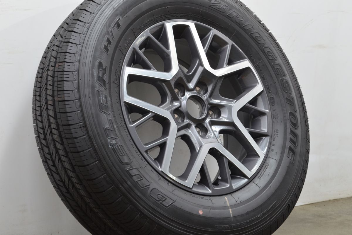 新車外し バリ溝 JEEP ジープ JL ラングラー アンリミテッド サハラ 純正 18in 7.5J 44.45 PCD127 ブリヂストン 255 70R18 1本