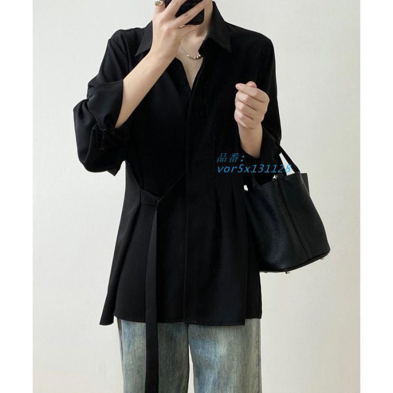 シャツブラウス 長袖