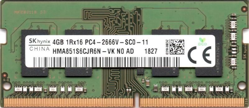 お買い得，新作 SK hynix HMA851S6CJR6N VK Non ECC PC4-2666V 4GB