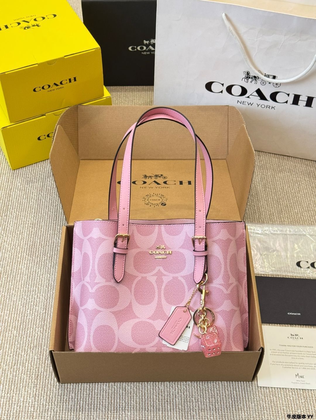 今日 Coach Mollie25 トートバッグ Mollie 25 Tote Bag -MM輸入