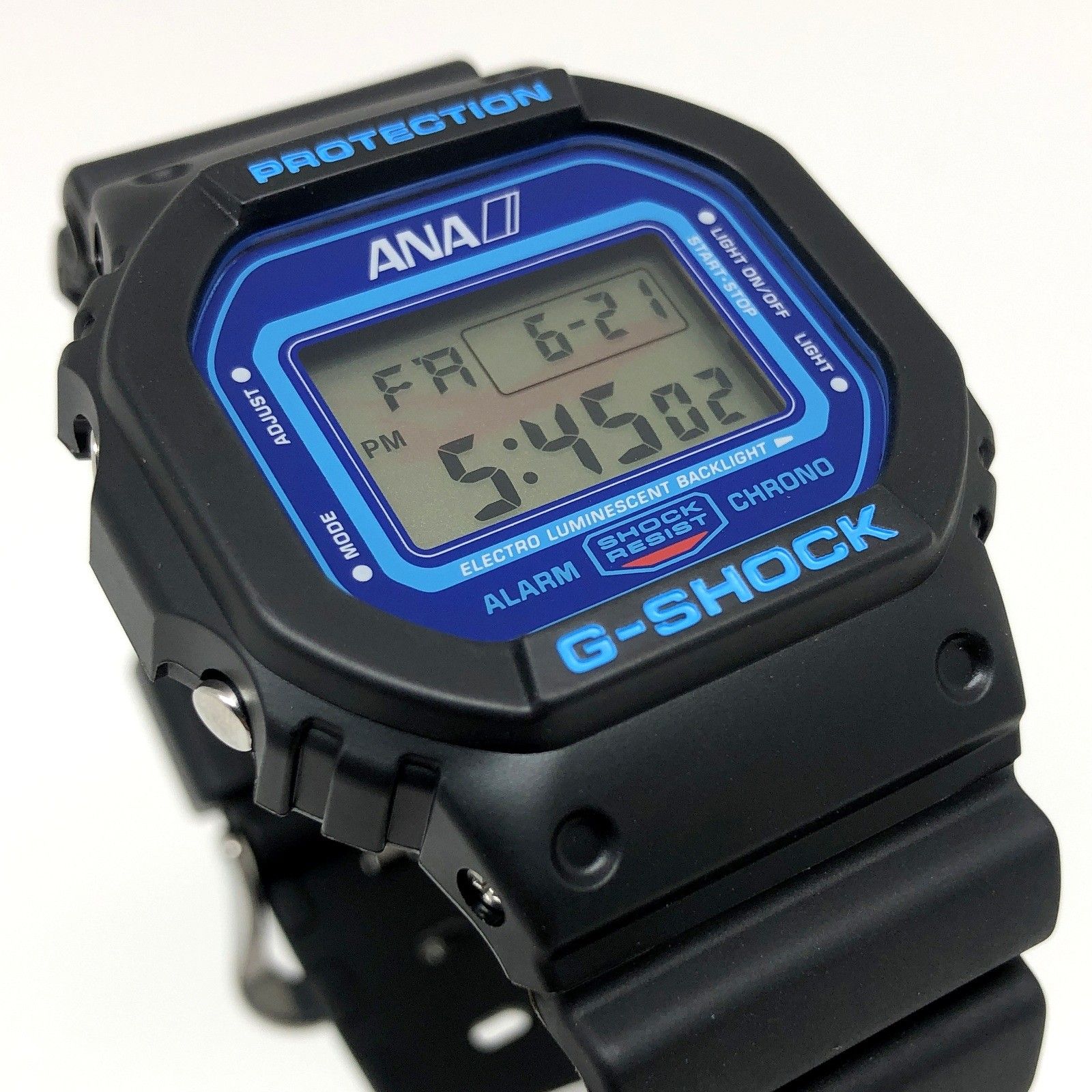 G-SHOCK ジーショック CASIO カシオ 腕時計 DW-5600 ANA コラボ 全日空 機内販売限定 機影EL ブラック 2013年9月発売  - メルカリ