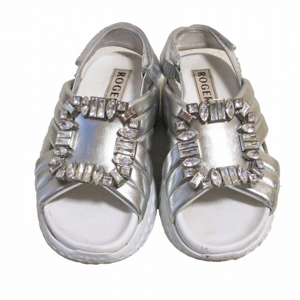 新品/38 ロジェ ヴィヴィエ Roger Vivier ビジュー サンダル ROGER VIVIER - 新 品/38 ロジェ ヴィヴィエ Roger Vivier