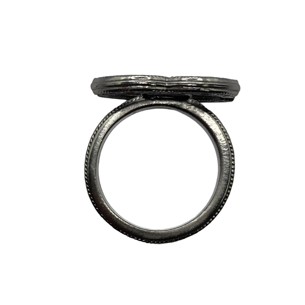 CHANEL(シャネル) リング美品 - ダークグレー ココマーク - メルカリ 