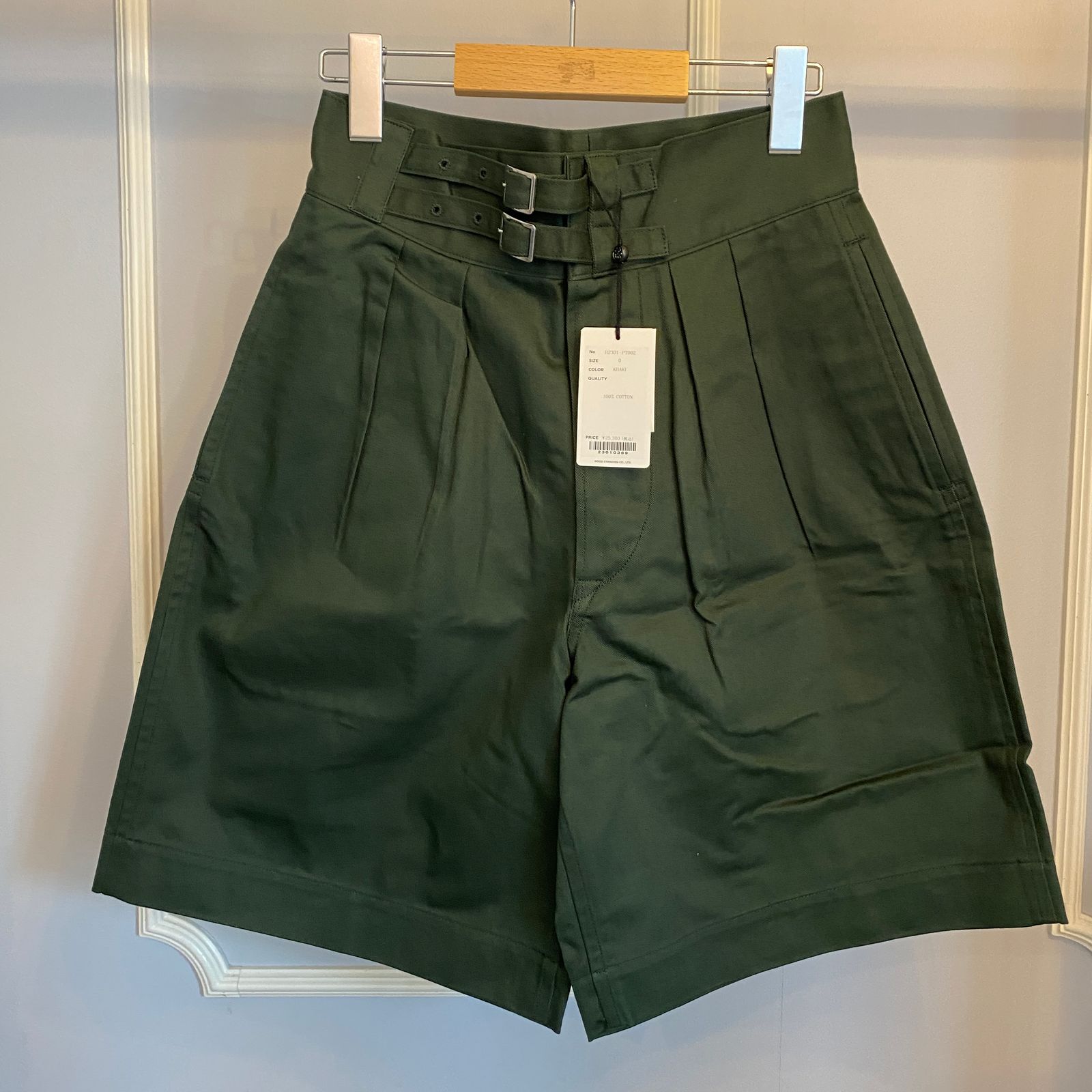 ♥ タグ付き LENO 0 レディース キュロット カーキ BA409