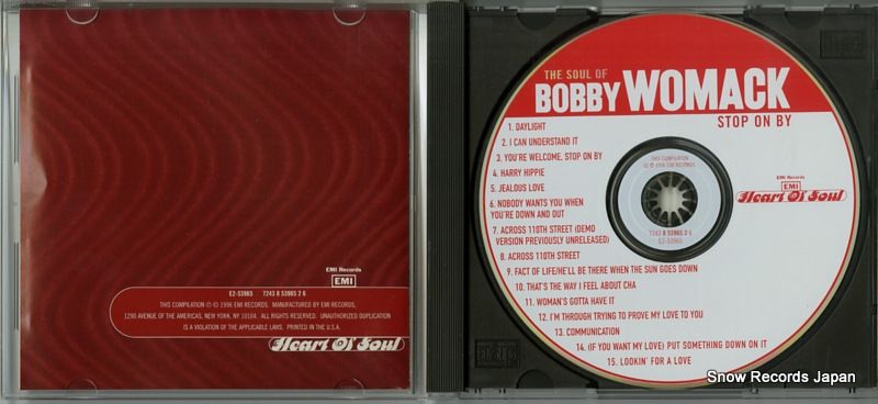 CD】ボビー・ウーマック the soul of bobby womack : stop on by