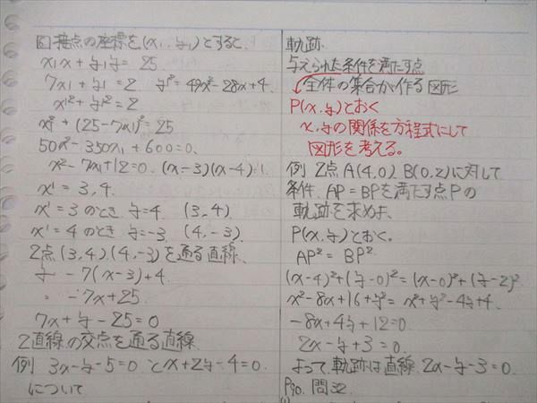 VK26-157 埼玉県立川越高校 理系コース 高1〜3 数学I/A/II/B 教科書・ノート・授業プリントセット 2022年3月卒業 00L0D