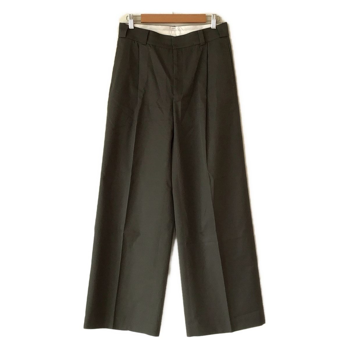 ebure エブール パンツ サイズ40 M レディース - カーキ フルレングス