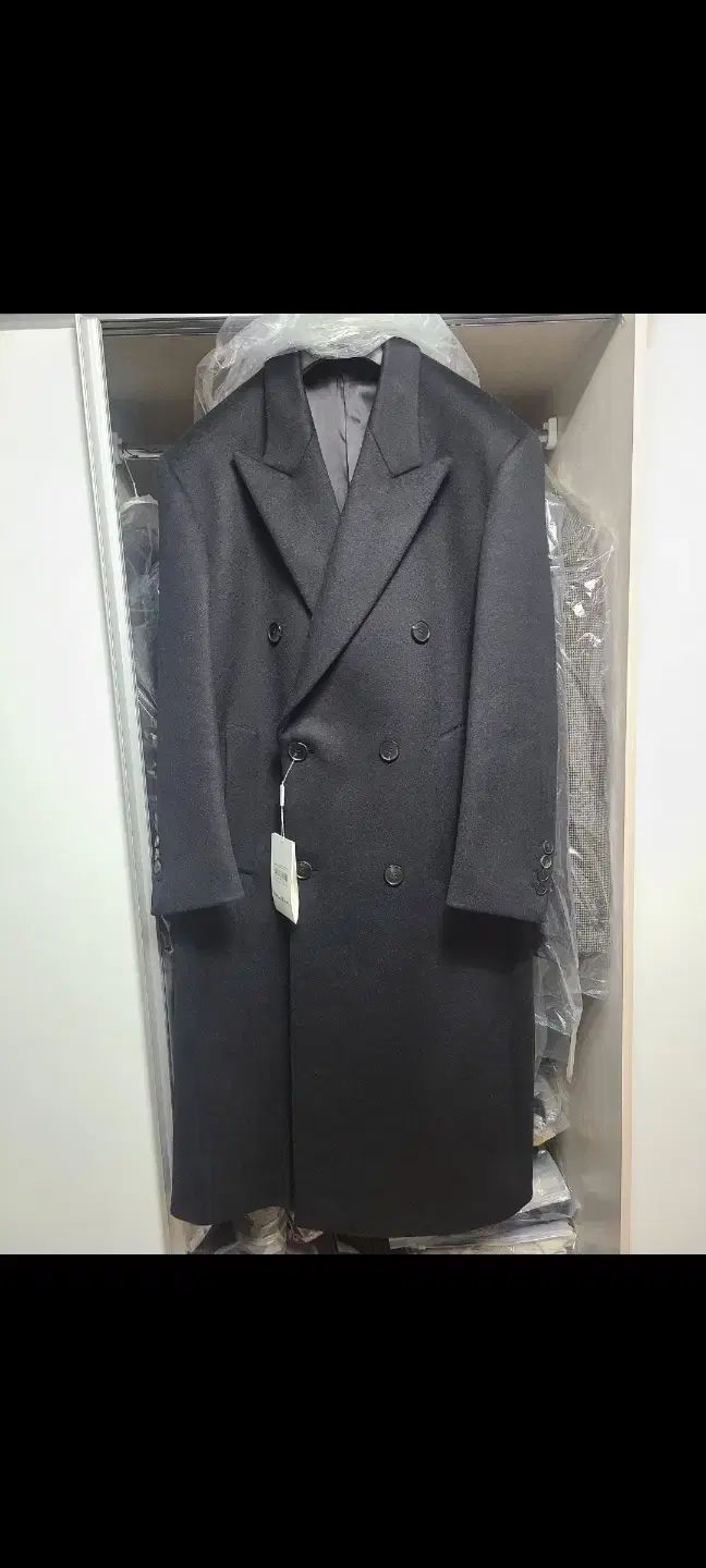 MAMAGARI 24FW オーバーサイズ ダブルコート 黒 46 サイズ