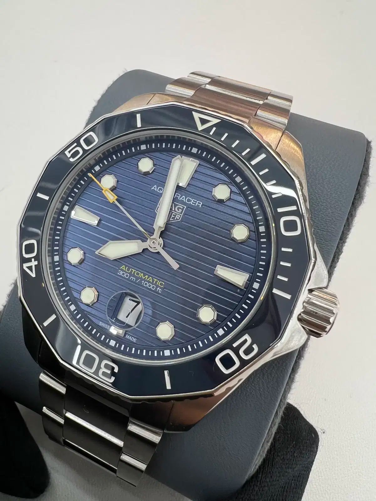  ブランド ラックスオール タグ ホイヤー アクアレーサー 300 デニム版 43 mm 自動巻き時計 腕時計(アナログ)