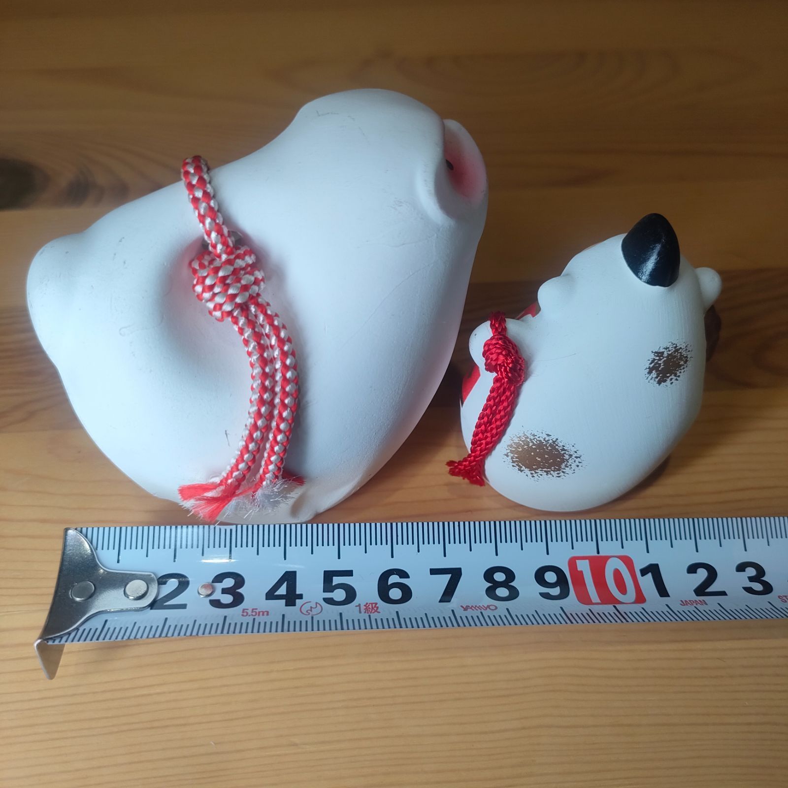 美品】土鈴 2個セット 猿 サル 申 十二支 干支 お正月 陶器 日本 美品】土鈴 2個セット 猿 サル 申 十二支 干支 お正月 陶器 日本