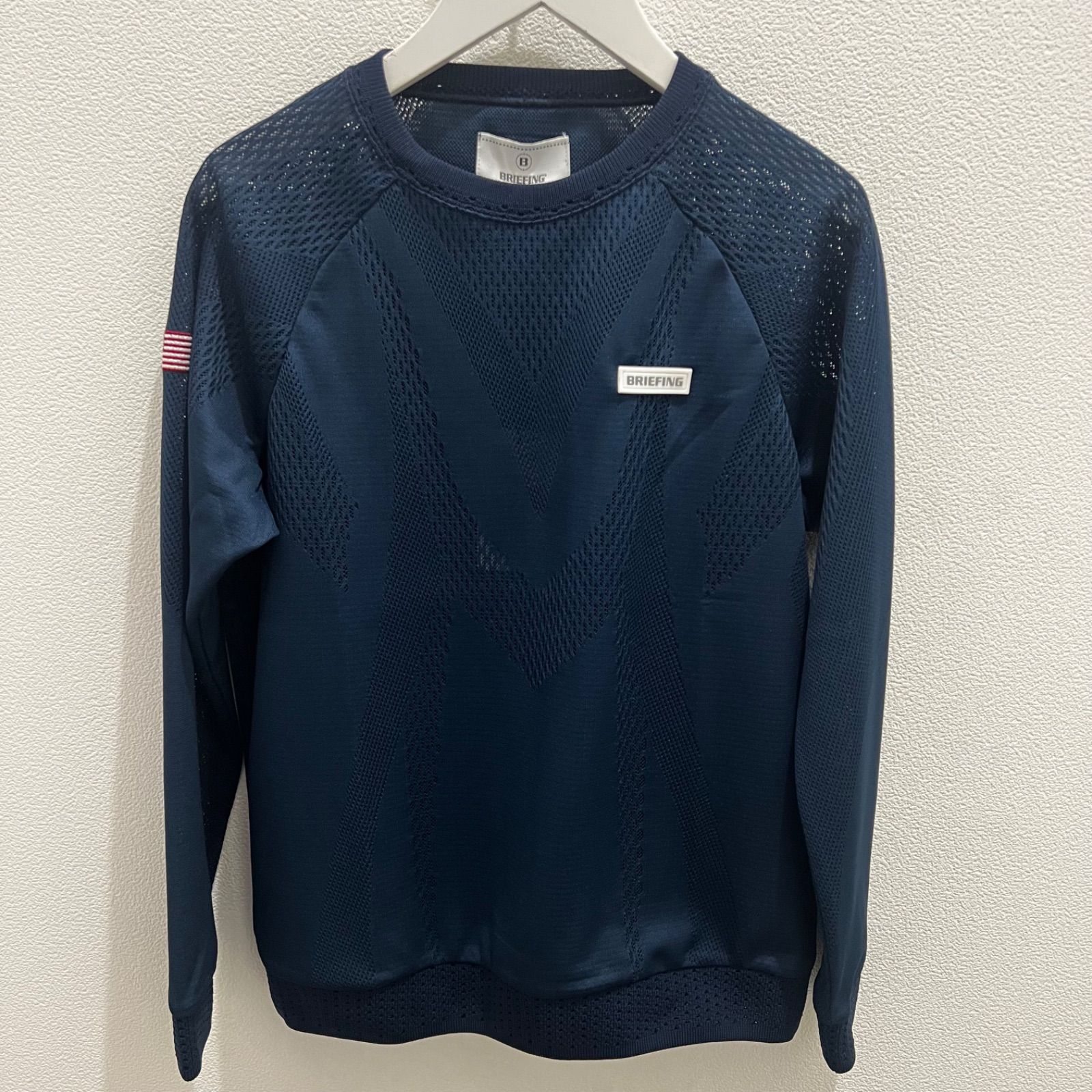 BRIEFING ブリーフィング briefing レディース WS W RUSSEL CREW NECK クルーネック BRG231W23 サマーニット 薄手 ニット Sサイズ 定価46 200円