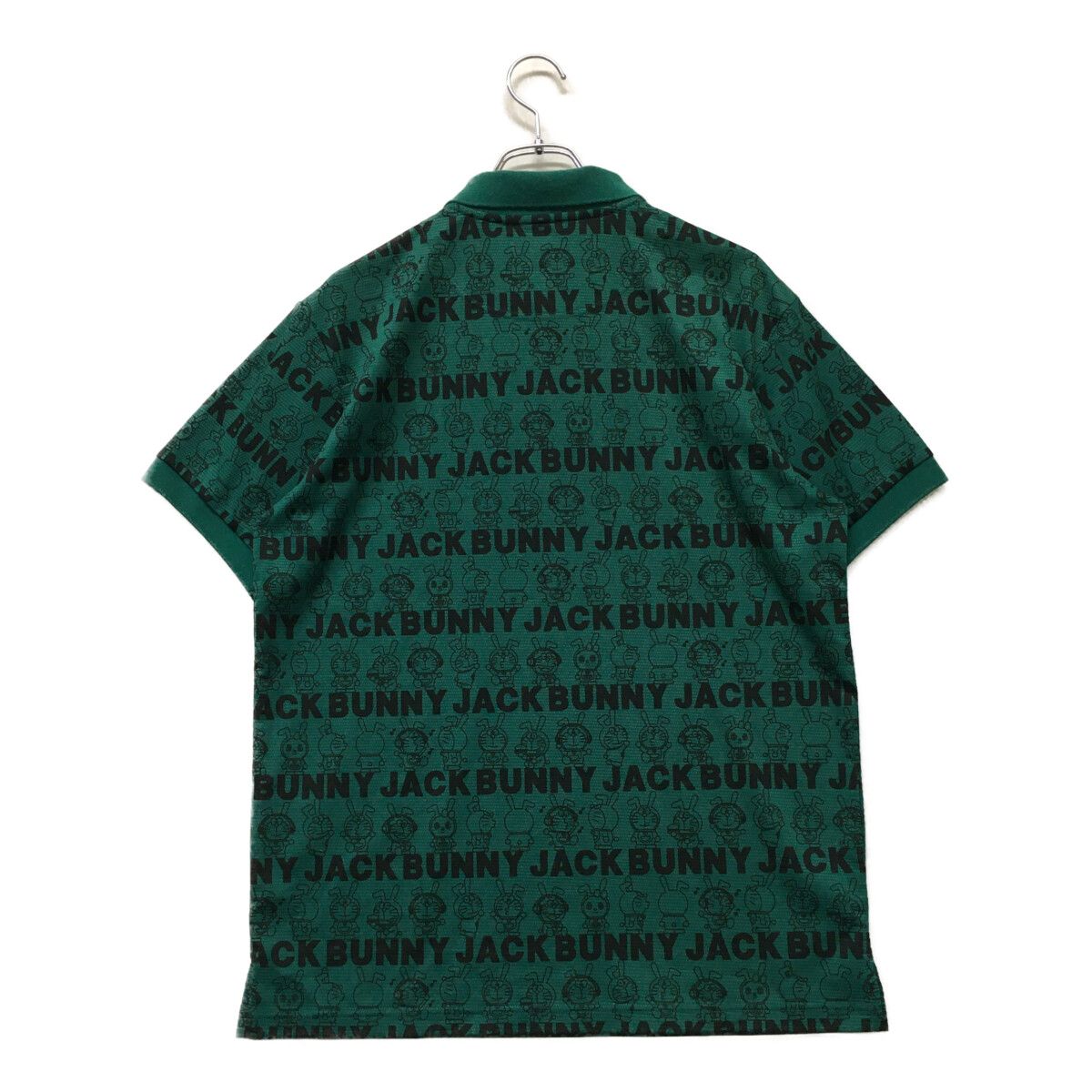 Jack Bunny!! ポロシャツ サイズ6 ダークグリーン　美品　ドラえもん 中古 メンズ ジャックバニー Jack Bunny!! 半袖ポロシャツ 6(LL) 緑