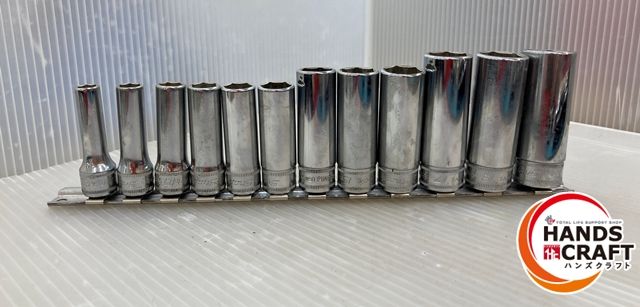 スナップオン SFSM8～19 3|8 差し込み 6角 ディープ ソケット 12本セット