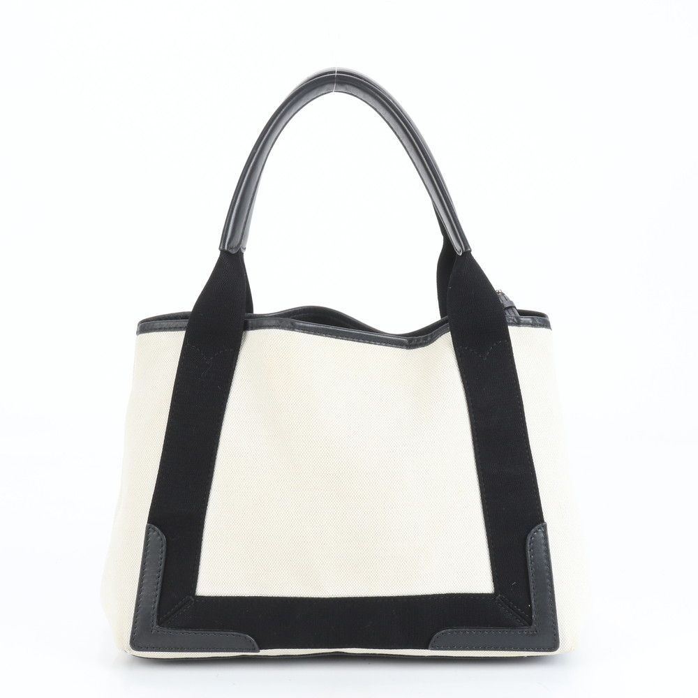 バレンシアガ ネイビーカバス ハンドバッグ ポーチ付き キャンバス×レザー BALENCIAGA バレンシアガ バッグ トートバッグ ハンドバッグ