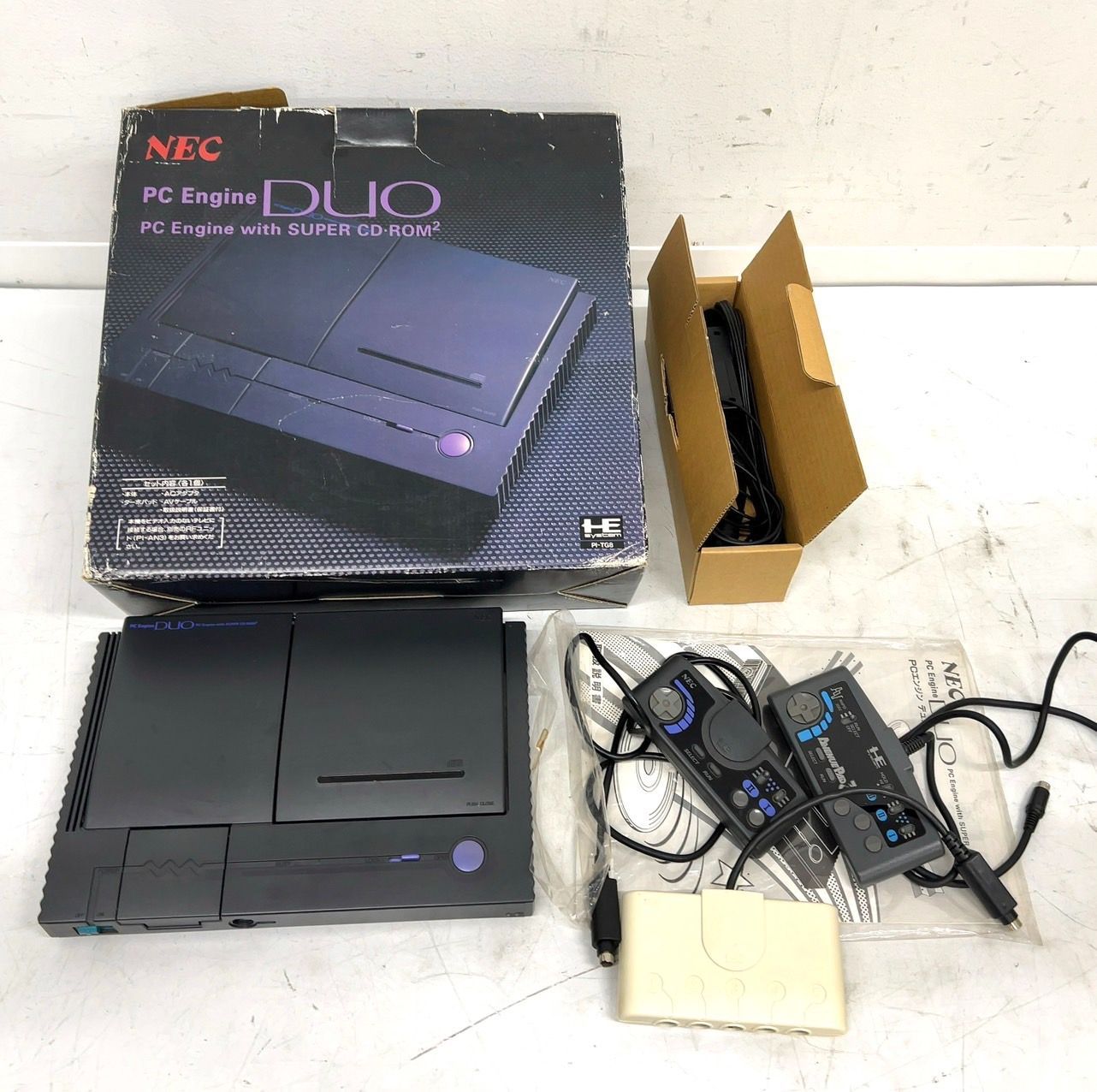 TK211 NEC PC Engine Duo with SUPER CD-ROM2 PI-TG8 PCエンジン 本体 コントローラー2点  通電確認済み - メルカリ