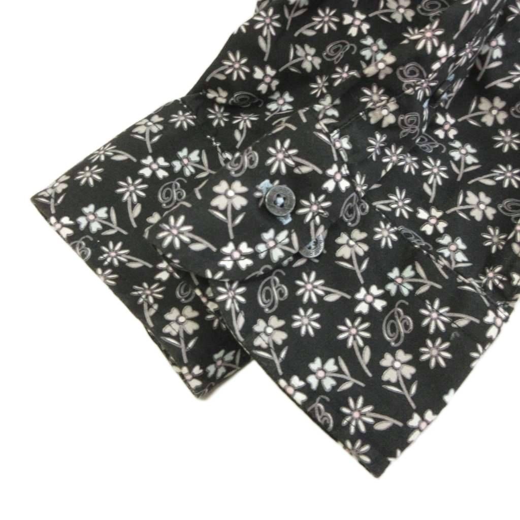 BURBERRY バーバリー BLACK LABEL 花柄 シャツ メンズ バーバリーブラックレーベル BURBERRY BLACK LABEL 花柄