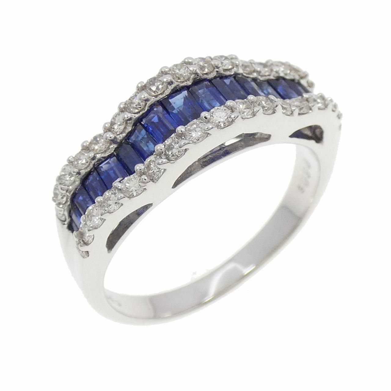 K18WG サファイヤ リング 0.98CT - メルカリ 