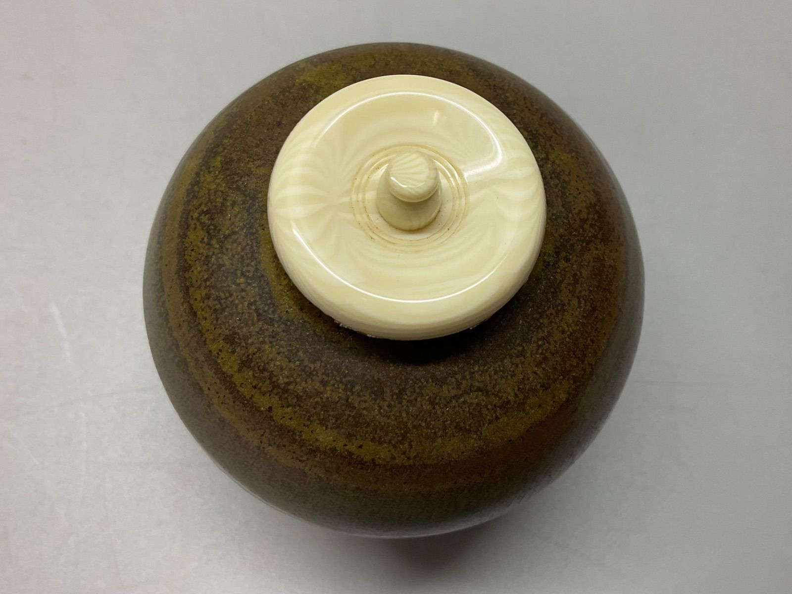 K9 丹波 文琳茶入 尾中窯 信水作 共箱 茶道具 紹鴎緞子 WWW_SUPERTOOLSSHOP_NL