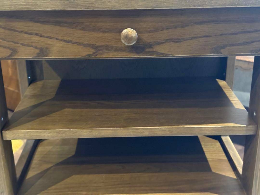 起立木工 キャビネット 電話台 収納 引き出し ビンテージ 無垢材 IZ