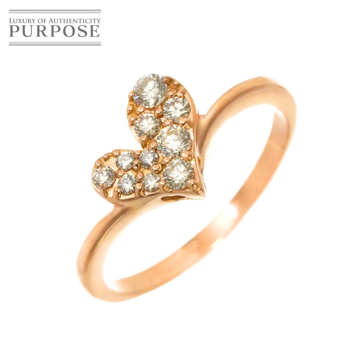 リング 15号 ダイヤ 0.30ct K18 PG ピンクゴールド 750 指輪 Diamond Ring 90273792