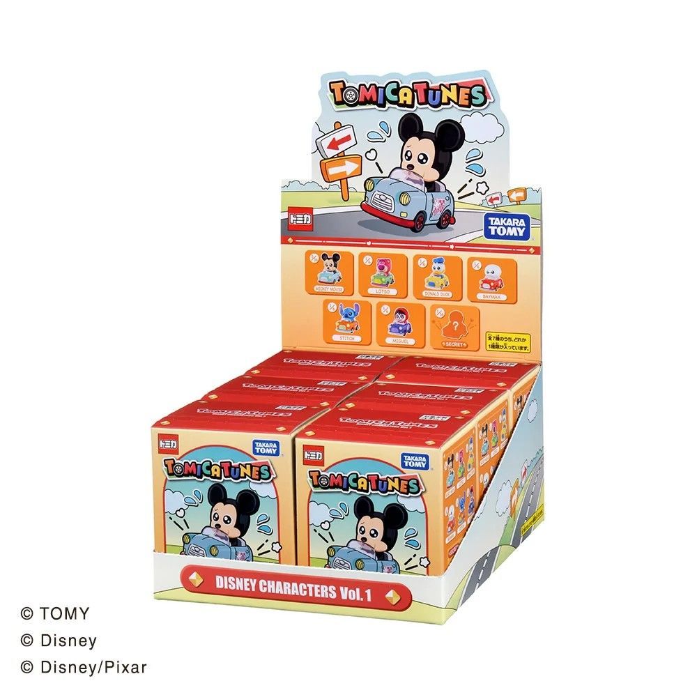 Disney TOMY トミカセット D-01 03 04 05 06 新品未開封】トミカ TOMICA TUNES DISNEY CHARACTERS Vol.1 1BOX