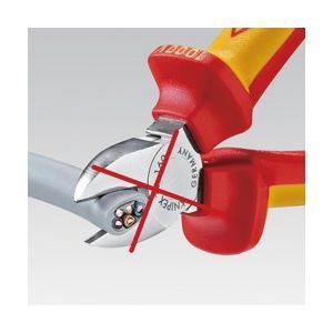KNIPEX クニペックス 1000V絶縁ケーブルカッター 全長165mm 9516-165
